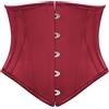 SCARLET DARKNESS Corsetto medievale da donna sotto il seno, corsetto in | Bordo anteriore appuntito, allacciatura posteriore, osso, gotico, steampunk, rinascimentale, vintage, Halloween, carnevale