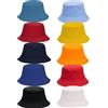Rcanedny Confezione da 10 cappelli da pescatore per adulti, estivi, da spiaggia, cappello da sole in cotone, reversibile, per donne e uomini, campeggio, caccia, viaggi, pesca