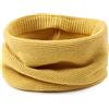 Pesaat Sciarpa lavorata a maglia per neonati e ragazze, per autunno e inverno, scaldacollo caldo, Giallo zenzero., 1-6 Years