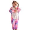 KAKU NANU Pigiama Intero Unicorno Bambina 2 a 10 Anni,Bambini con Cappuccio Flanella Unicorno Bambina Regalo