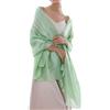 RIIQIICHY Scialli per Donne Sciarpe Avvolgibili per Abiti da Sera Come Sciarpe di Chiffon Scialli Formali per Matrimoni, Verde-1, L