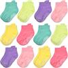 GRPSKCOS Toddler Ankle Socks Non Slip- 12 Pairs Baby Boys Girls Grips Socks Anti Skid for 0-7 Years Kids Children