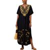 L-Peach Kimono da Spiaggia Cardigan Donna Kaftano Lungo Vestito Copricostume da Bagno Bikini Aperto con Coulisse