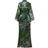 BABEYOND Babyond - Accappatoio da Donna, Maxi, Lunghi, Kimono, da Spiaggia, Motivo Pavone, Stampa a Maglia, Kimono Champagne Taglia Unica