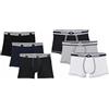 Navigare Boxer Uomo 6 Count Grigio/Nero/Navi (M) Tinta Unita Leggero