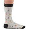 Sock Affairs Collezione di calzini musicali - Peace & Love Six String, Dead Kennedys Punk Not Dead - Regali per gli appassionati di musica, calzini in cotone, 2 misure, 36-40 e 41-46, Six String,