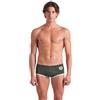 ARENA One Men's Big Logo Low-Waist Swim Short Pool Practice Athletic Swimsuit Costume a Pantaloncino, Salvia Scuro/Bianco, 44 Uomo
