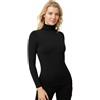 YSABEL MORA Maglia Termica Donna Collo Alto Manica Lunga Protezione e Comfort Senza Volume Extra Mantiene Calore e Stile in Inverno Tecnologia Traspirante Abbigliamento Comodo e Adattabile