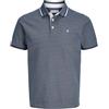 Jack & Jones - Polo da uomo Plus Size a tinta unita, Miraggio blu, 3XL