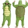 AMAMHAHAVA Costume unisex da adulto con granchio aragosta e crostacei di mare, pigiama per cosplay, abbigliamento da notte, Tartaruga, XXL