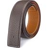 Vatee's Cinture reversibili pelle genuina per gli uomo cintura sostituzione | Cintura in pelle donna, Senza fibbia, 34mm/38mm Larghezza