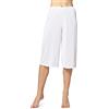 Bellivalini Pantaloni Sottoveste Donna ME6291 (Bianco, XL)