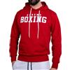 XTREME BOXING - Felpa in Cotone Leggero con Cappuccio, Tasca Frontale a Marsupio, Felpa della Tuta Uomo in Cotone, Sportiva, Casa, Palestra, Jogging, Tempo Libero XF200C (S, Rosso)