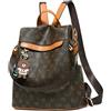 QQYG Borsa Da Scuola Di Moda Studentessa In Pelle Morbida Da Donna In Cartone Animato Zaino Borsa A Tracolla Zaino In Pelle PU, Zaino Giallo