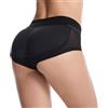 JPXJGT Donna Mutande Imbottite Senza Cuciture Push Up Glutei Vita Alta Mutandine Hip Rimovibile(Color:Black,Size:3XL)