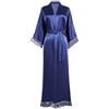 BABEYOND Coucoland - Accappatoio lungo da donna, tinta unita, con maniche in pizzo, per damigella d'onore, kimono in raso, biancheria da notte da donna, estiva