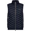 Armani Exchange Emporio Armani - Gilet trapuntato da uomo con vera piuma, Navy blu/grigio mélange, XS