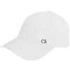 Calvin Klein 2020 Classic - Berretto da uomo regolabile a 6 pannelli, in cotone bianco Taglia unica