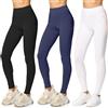 Merry Style Lunghi Leggings Sportivi da Donna in Cotone per Sportivi o Casual MS10-198 (Nero/Blu Marino/Bianco, XS)