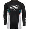 HULG Magliette da Ciclismo da Uomo, T-Shirtlungo, Top Abbigliamento Maglie da Ciclismo,Camicia da Mountain Bike/MTB,Traspirante E Assorbente dal Sudore, Asciugatura Rapida