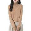 Chanyarn Maglione da Donna 100% Lana Merino Collo Alto 2025 Casual a Maniche Lunghe Senza Cuciture Maglia Maglione