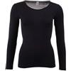 Engel Natur, Maglietta Intima/Camicia da Donna, 70% Lana (Biologica), 30% Seta (34-36 EU, Nero)