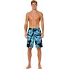 Bugatti yizz - da spiaggia uomo pantaloncini con motivo floreale su fondo nero o rosso/grigio chiaro/Jade