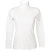 RAGNO Lupetto Donna Maglia Mezzo Collo Manica Lunga Caldo e soffice Cotone bio Articolo D274AZ BIO Cotton, 010 Bianco, 2 - SECONDA