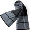Villand Sciarpa Lavorata a Maglia Scozzese in Lana Merino Australiana per Uomo, Cravatte Calde e Morbide Invernali Scozzesi con Confezione Regalo, 30CM W x 180CM L