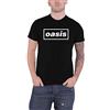 Oasis Maglietta Classica Decca Band Logo Nuovo Ufficiale Uomo
