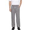 Nanxson Pantaloni da Cuoco Uomo in Cotone, Pantaloni da Chef Elasticizzati | Pantaloni Neri Professionali, Pantaloni da Lavoro per Ristoranti, Pizzerie e Servizi di Catering