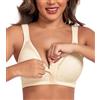 DotVol Reggiseno Minimizzatore Donna Taglie Grandi Reggiseno con Chiusura Frontale Non Imbottito Senza Ferretti Intimo Comfort