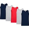 Fruit of the Loom - Canotte leggere da uomo (confezione da 5 pezzi), XXL