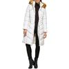 GUESS GUESS - Piumino da donna di peso medio, Mik con cappuccio in pelliccia sintetica, Medium