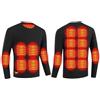 OYYMTE Maglia intima riscaldata elettricamente tramite USB for uomo, 16 zone di riscaldamento, maglia termica for sci, motociclismo e attività all'aperto