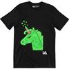 Illuminated Apparel Maglietta con Design interattivo con Luce Che brilla al Buio