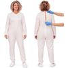 FERRUCCI COMFORT Pigiama Sanitario con Zip Posteriore Manica Lunga in Cotone da Donna - 9012