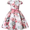 BUNNY LULU Filles Robe inclinée épaule Demoiselle d'honneur des Enfants Bal
