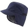 Decentron Cappello invernale da uomo con tesa calda paraorecchie cappello da baseball in pelliccia sintetica, blu navy, Taglia unica