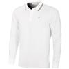 Calvin Klein - Polo da uomo a maniche lunghe con punta elasticizzata Campus 2025, White, XXL
