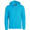 CliQue Basic Felpa con cappuccio da uomo Turchese XXXL