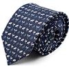 BRERA 67 Cravatta Uomo Elegante in Seta | Cravattino per Completo 150x7 | Cravatte Slim per Vestito da Cerimonia e per Abiti da Lavoro - Diversi Colori e Fantasie