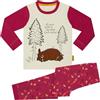 Gruffalo Pigiama Lungo da Bambina/Unisex, 100% Cotone, Lampone