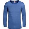 ITRAT® Maglia intima termica da uomo a maniche lunghe, maglietta termica calda, strato di base per l'inverno, taglia S-XXL, Blu, M