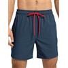 Arcweg Pantaloncini da Bagno Uomo Asciugatura Veloce Calzoncini da Bango Mare Beach Costume da Bagno Fodera Rete con Taschino e Coulisse Trunks