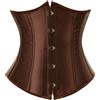 Kelvry Corsetto sottoseno da donna in raso con lacci Plus Size S-6XL