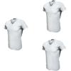 Enrico Coveri 3 t-Shirt Uomo Mezza Manica Scollo a V Cotone bielatico Art ET1001 (7/XXL, Bianco)
