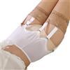 Alacki Reggicalze vintage da donna, tinta unita, con 6 cinghie, clip in metallo, per calze alte fino alla coscia (S ~ 2XL), bianco, Small