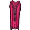 Kiran Fashion Caftano lungo da donna, in cotone, estivo, Dashiki, copertura da spiaggia, taglia unica