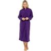 Lady Olga Vestaglia da donna in pile taglie UK 10 a 26 vestaglia avvolgente tasche frontali con bottoni